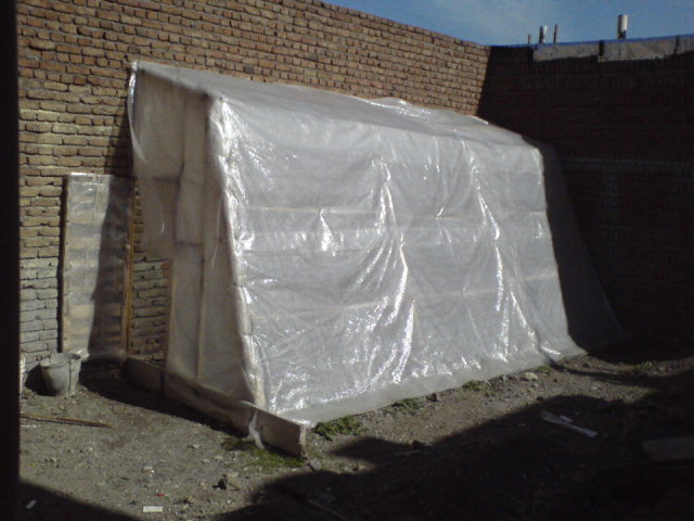 گلخانه سه لایه پلاستیکی بنده